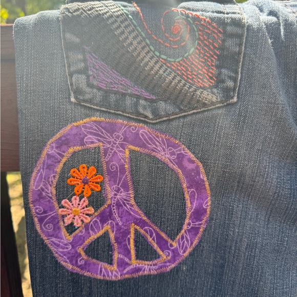 Patchwork Hippie Jeans Handmade - Picture 7 of 10